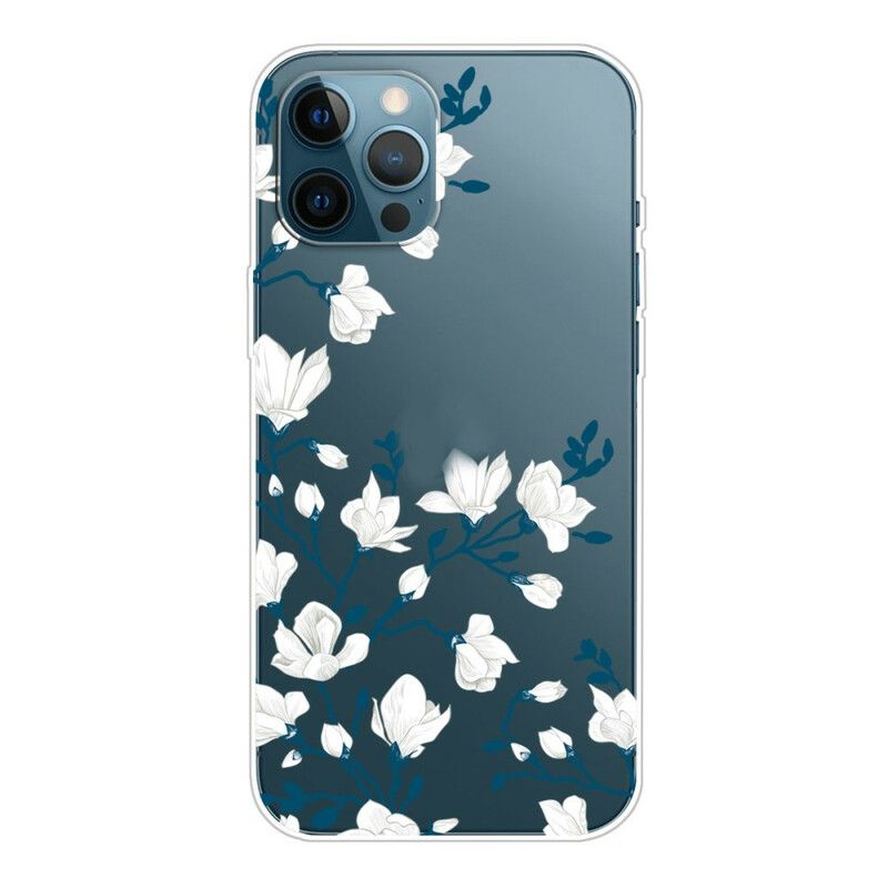 Mobilcover iPhone 13 Pro Max Hvide Blomster