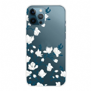 Mobilcover iPhone 13 Pro Max Hvide Blomster