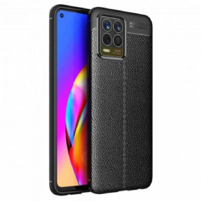 Cover Realme 8 / 8 Pro Dobbelt Linje Litchi Lædereffekt