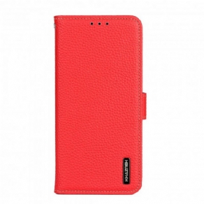 Flip Cover Realme 8 / 8 Pro Khazneh Litchi-læder