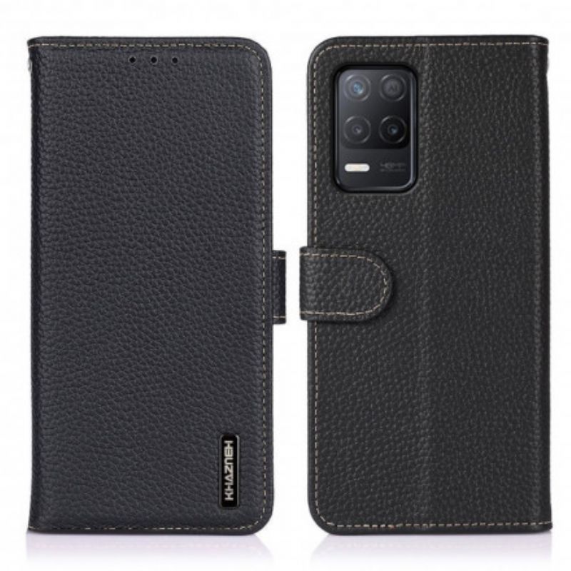 Flip Cover Realme 8 / 8 Pro Khazneh Litchi-læder