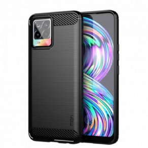 Mobilcover Realme 8 / 8 Pro Mofi Børstet Kulfiber