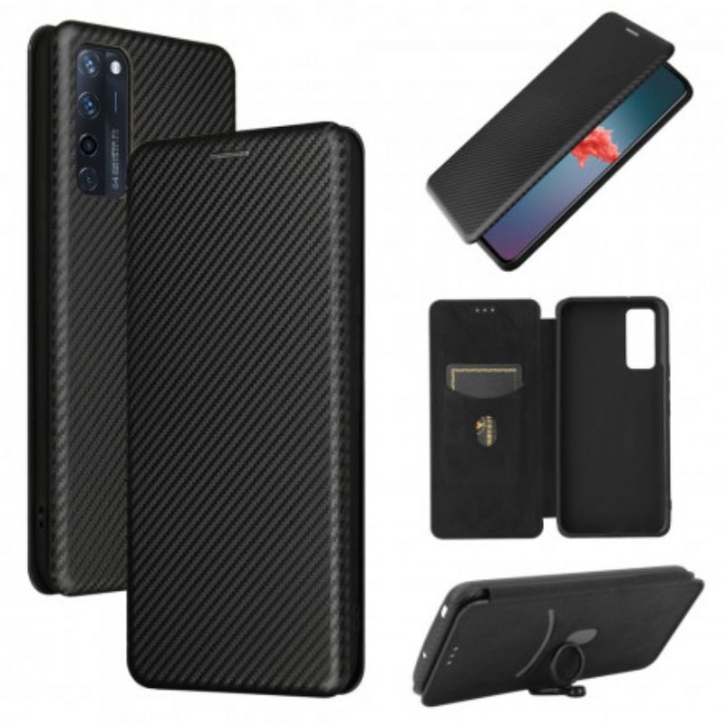 Cover ZTE Axon 20 4G / 5G Flip Cover Farvet Carbon Silikone