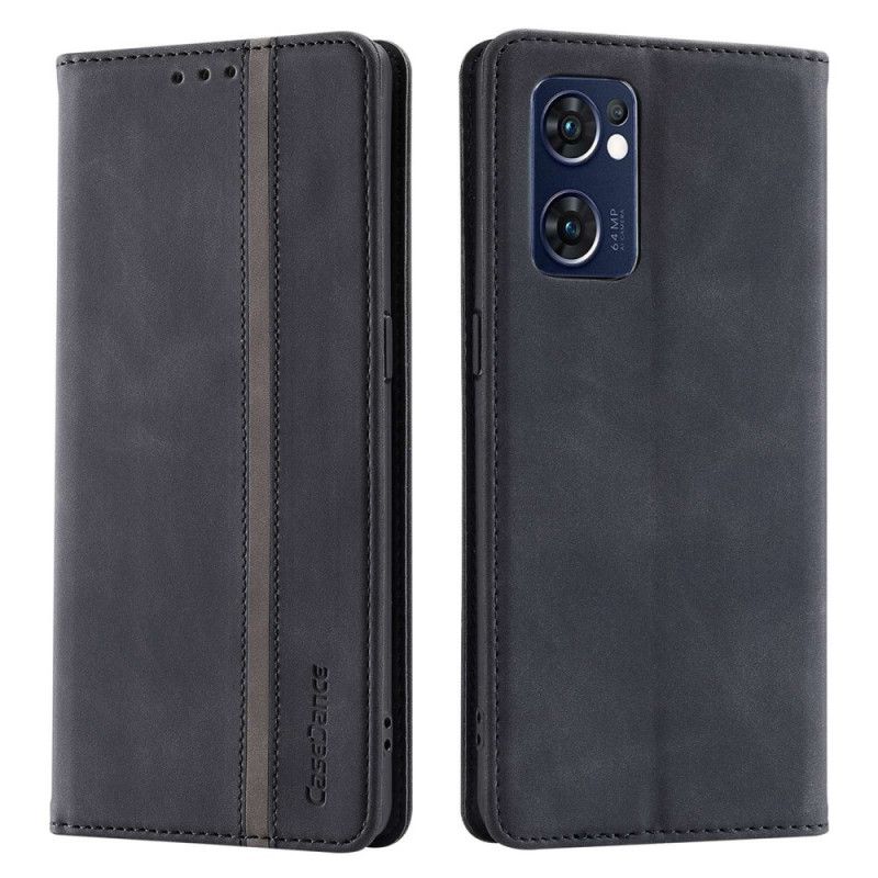 Cover Oppo Find X5 Lite Flip Cover Faux Læder Casedance