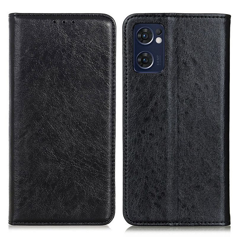 Cover Oppo Find X5 Lite Flip Cover Lædertekstur