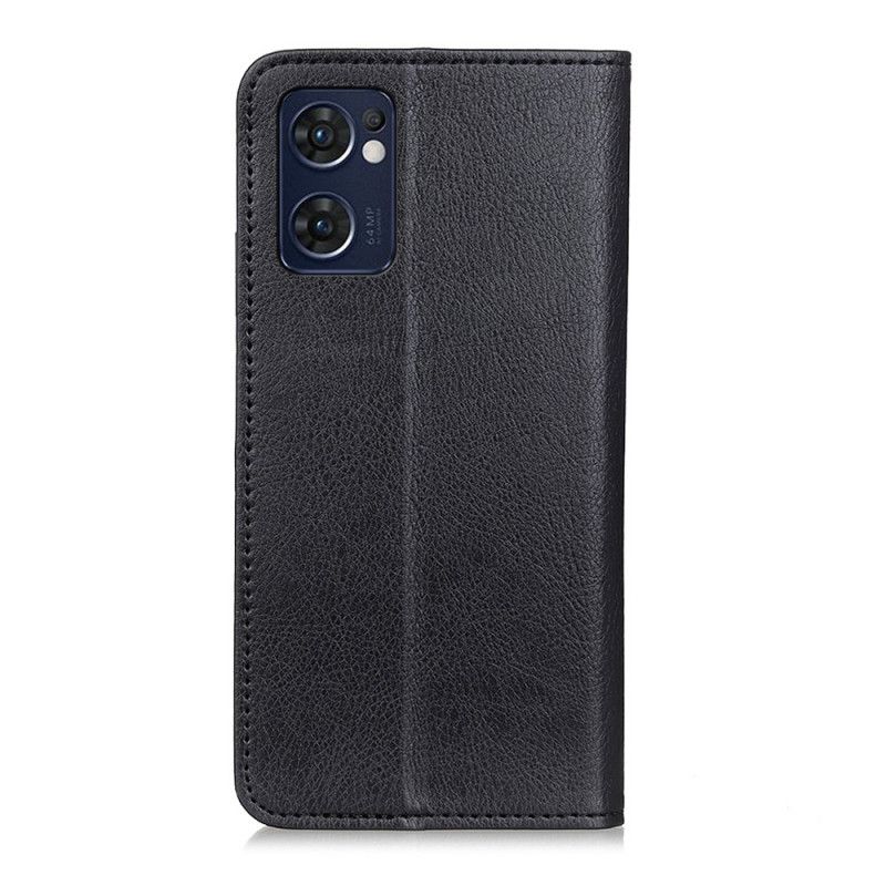 Cover Oppo Find X5 Lite Flip Cover Split Litchi Læder