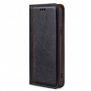 Cover Oppo Find X5 Lite Flip Cover Split Litchi Lædersøm