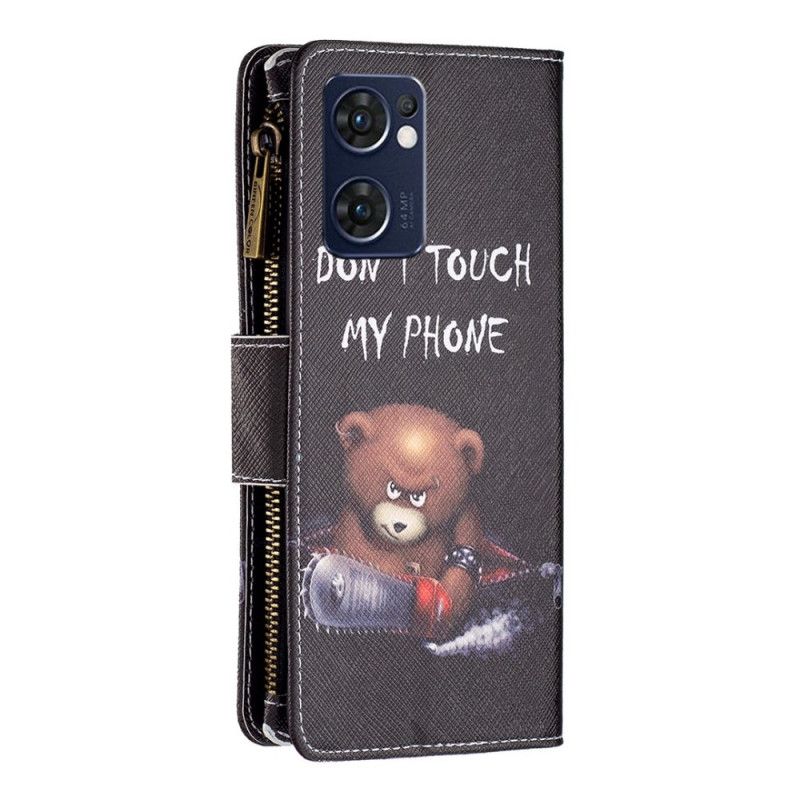 Flip Cover Oppo Find X5 Lite Bear Lynlåslomme