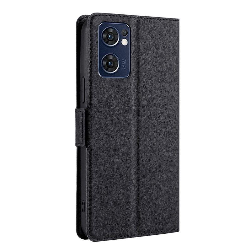 Flip Cover Oppo Find X5 Lite Læder Cover Dobbelt Klapdesign