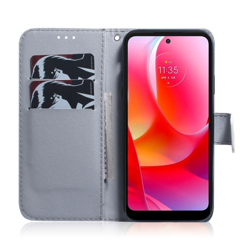 Flip Cover Oppo Find X5 Lite Maleri Af Ugler