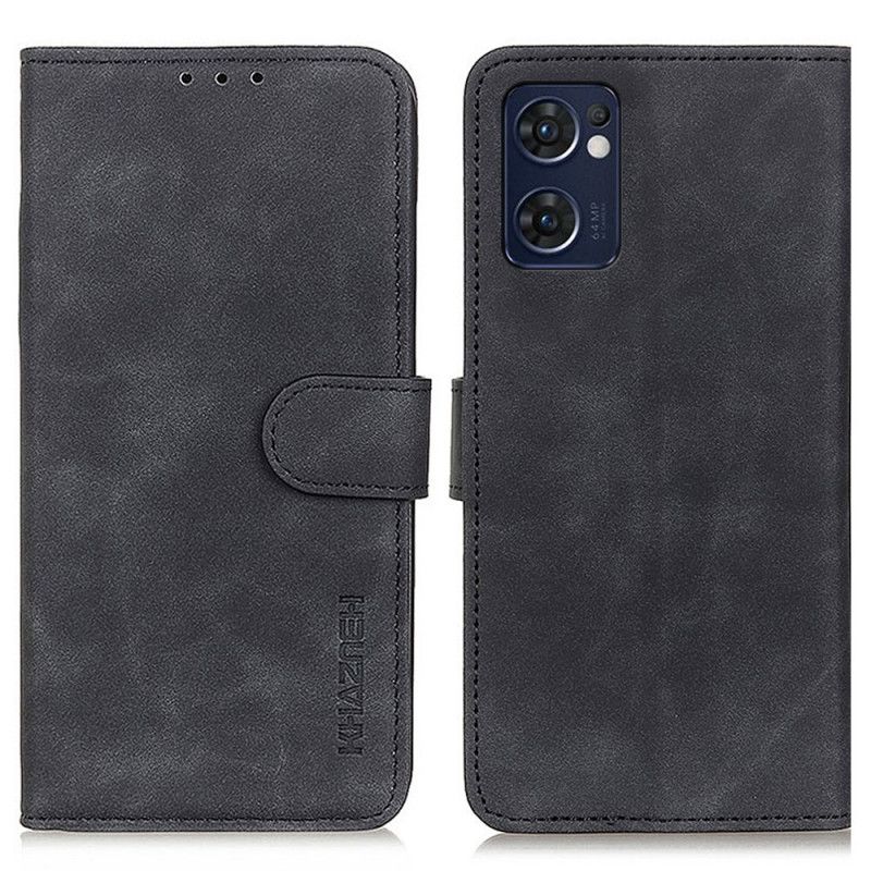 Flip Cover Oppo Find X5 Lite Vintage Khazneh Lædereffekt