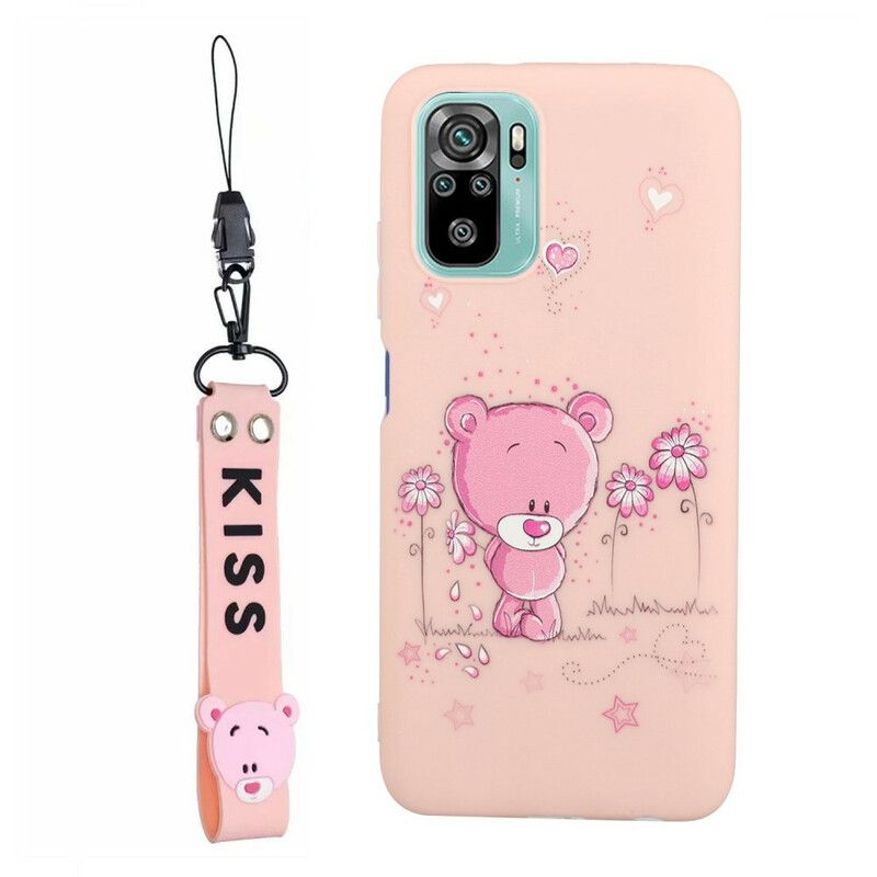 Cover Xiaomi Redmi Note 10 / 10S Bamse Med Kyssnor