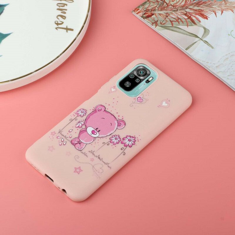 Cover Xiaomi Redmi Note 10 / 10S Bamse Med Kyssnor