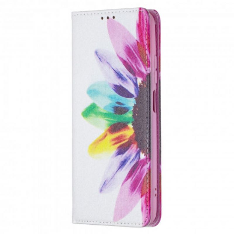 Cover Xiaomi Redmi Note 10 / 10S Flip Cover Akvarelblomst