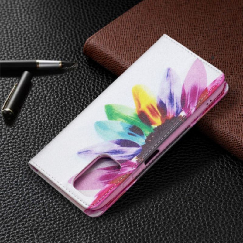 Cover Xiaomi Redmi Note 10 / 10S Flip Cover Akvarelblomst