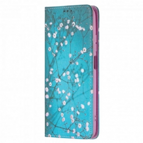 Cover Xiaomi Redmi Note 10 / 10S Flip Cover Blomstrende Grene