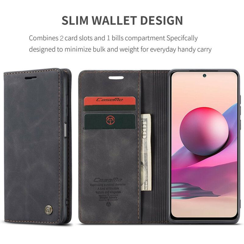 Cover Xiaomi Redmi Note 10 / 10S Flip Cover Casem Lædereffekt