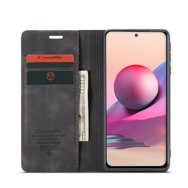 Cover Xiaomi Redmi Note 10 / 10S Flip Cover Casem Lædereffekt