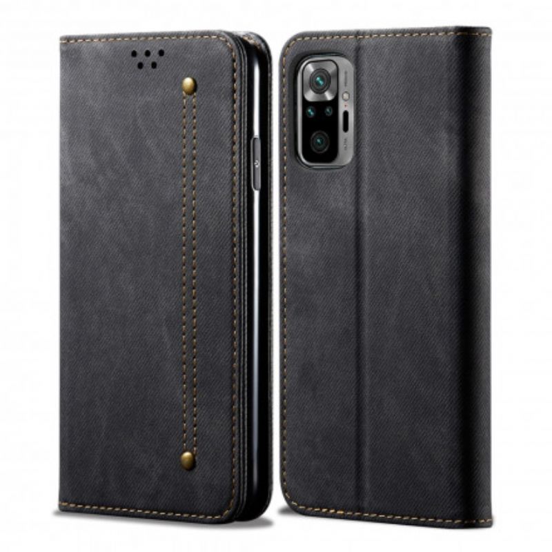 Cover Xiaomi Redmi Note 10 / 10S Flip Cover Denimstof