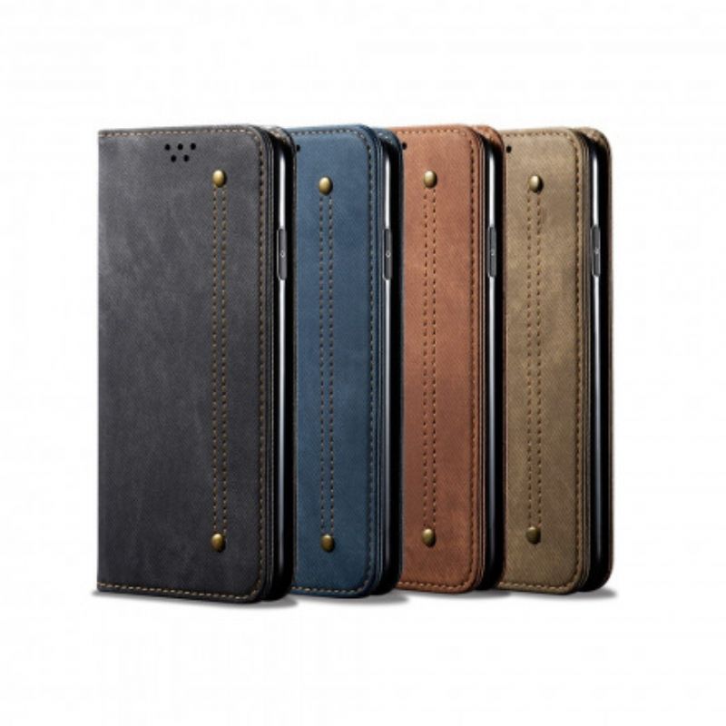 Cover Xiaomi Redmi Note 10 / 10S Flip Cover Denimstof