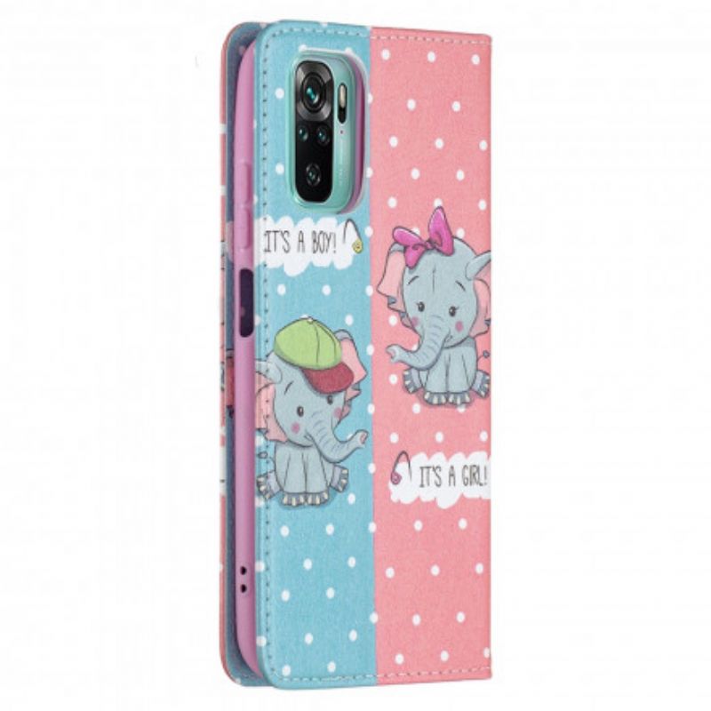 Cover Xiaomi Redmi Note 10 / 10S Flip Cover Elefanter