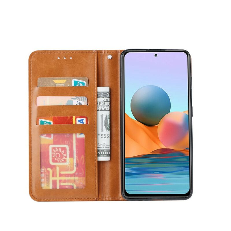 Cover Xiaomi Redmi Note 10 / 10S Flip Cover Faux Læder Kortholder