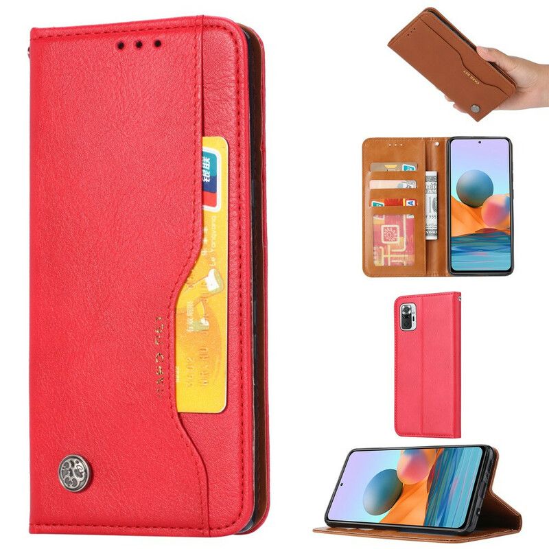 Cover Xiaomi Redmi Note 10 / 10S Flip Cover Faux Læder Kortholder