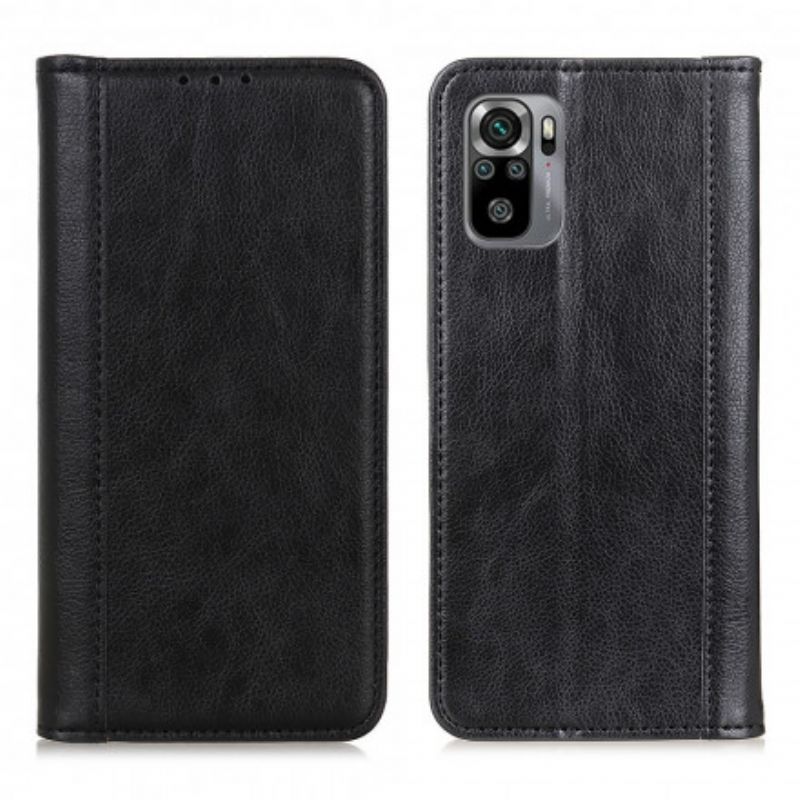 Cover Xiaomi Redmi Note 10 / 10S Flip Cover Split Litchi-læderversion