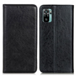 Cover Xiaomi Redmi Note 10 / 10S Flip Cover Tekstureret Lædereffekt