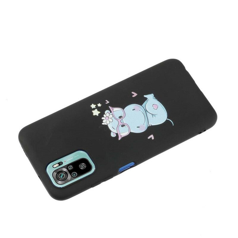 Cover Xiaomi Redmi Note 10 / 10S Flodhest Med Kyssnor