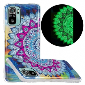 Cover Xiaomi Redmi Note 10 / 10S Fluorescerende Farverig Mandala