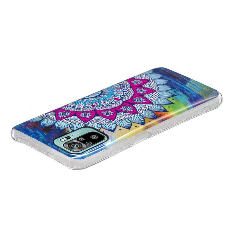 Cover Xiaomi Redmi Note 10 / 10S Fluorescerende Farverig Mandala