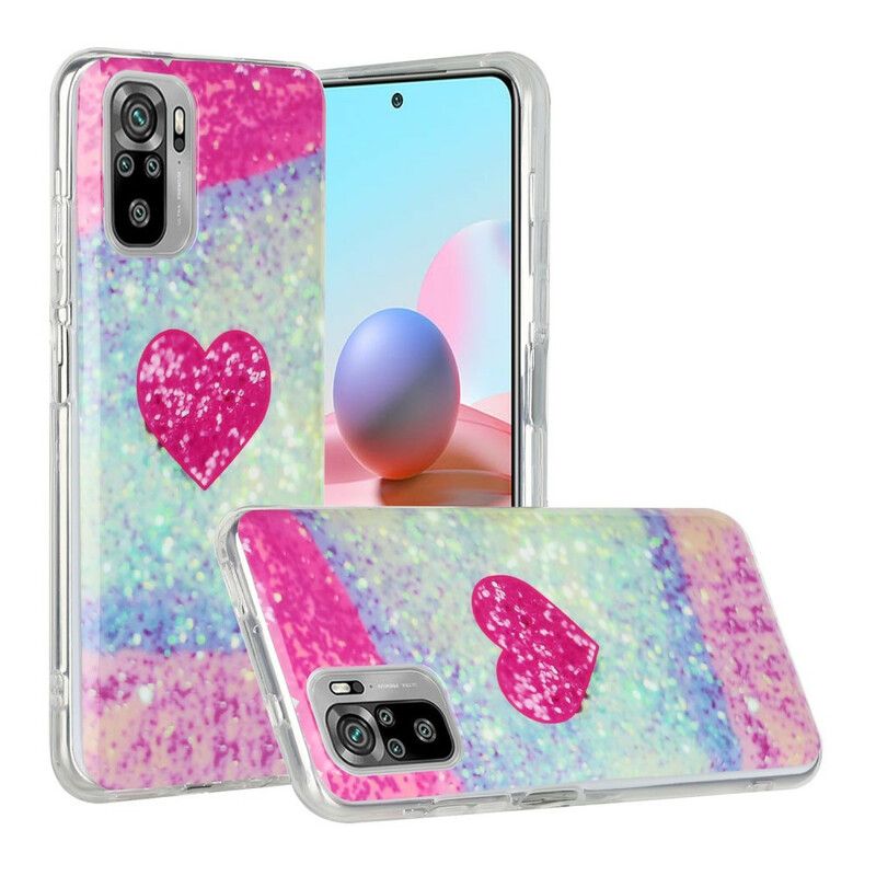 Cover Xiaomi Redmi Note 10 / 10S Glitrer Marmor