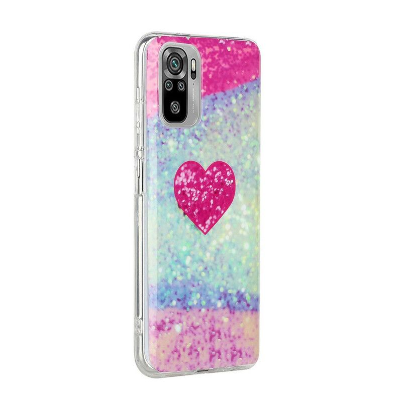 Cover Xiaomi Redmi Note 10 / 10S Glitrer Marmor