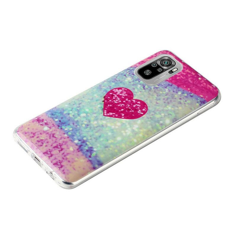 Cover Xiaomi Redmi Note 10 / 10S Glitrer Marmor