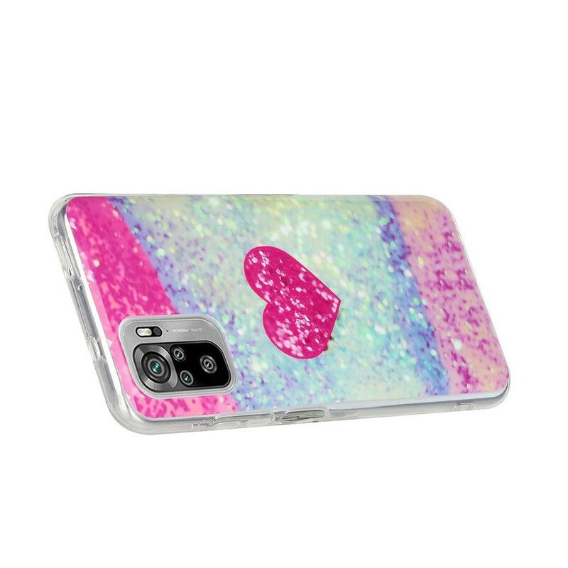 Cover Xiaomi Redmi Note 10 / 10S Glitrer Marmor