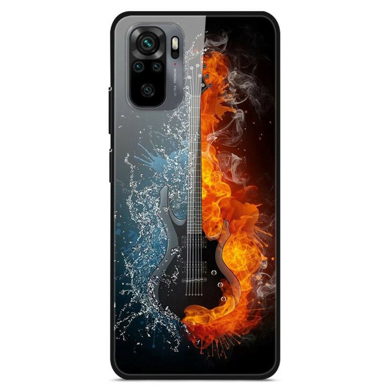 Cover Xiaomi Redmi Note 10 / 10S Guitar Hærdet Glas