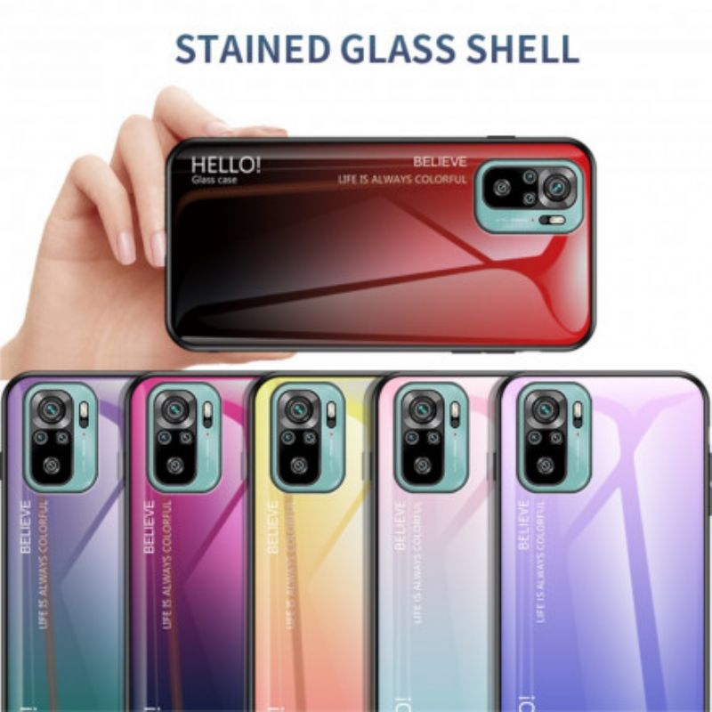 Cover Xiaomi Redmi Note 10 / 10S Hej Hærdet Glas