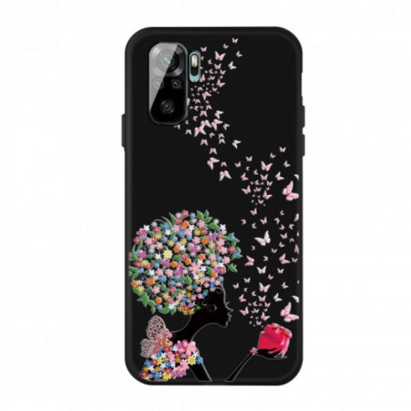 Cover Xiaomi Redmi Note 10 / 10S Kvinde Med Blomsterhoved