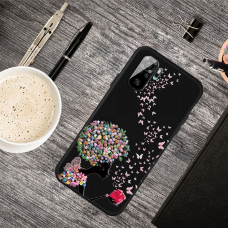 Cover Xiaomi Redmi Note 10 / 10S Kvinde Med Blomsterhoved