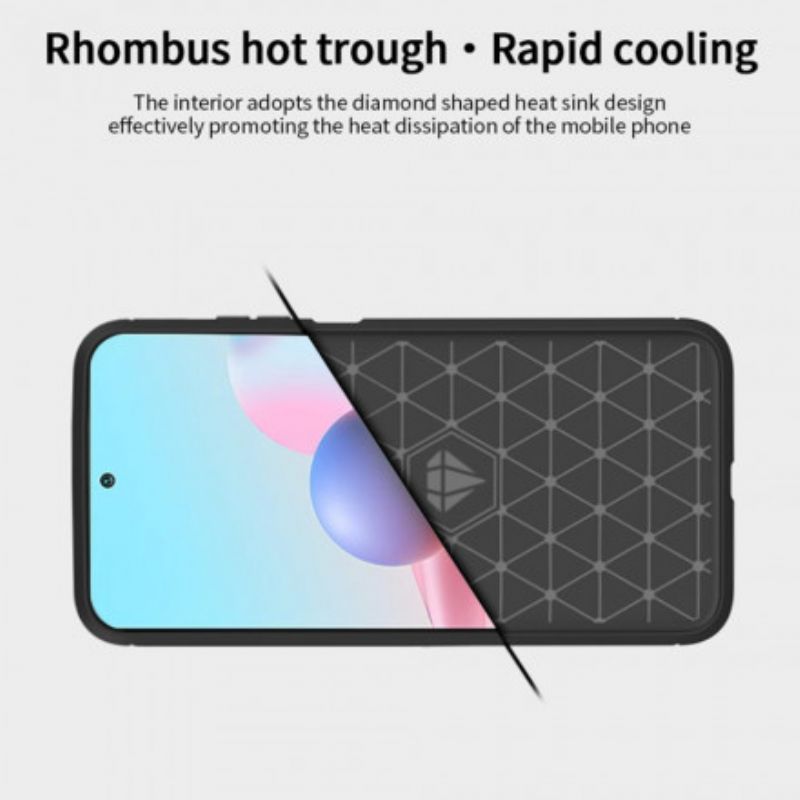 Cover Xiaomi Redmi Note 10 / 10S Mofi Børstet Kulfiber