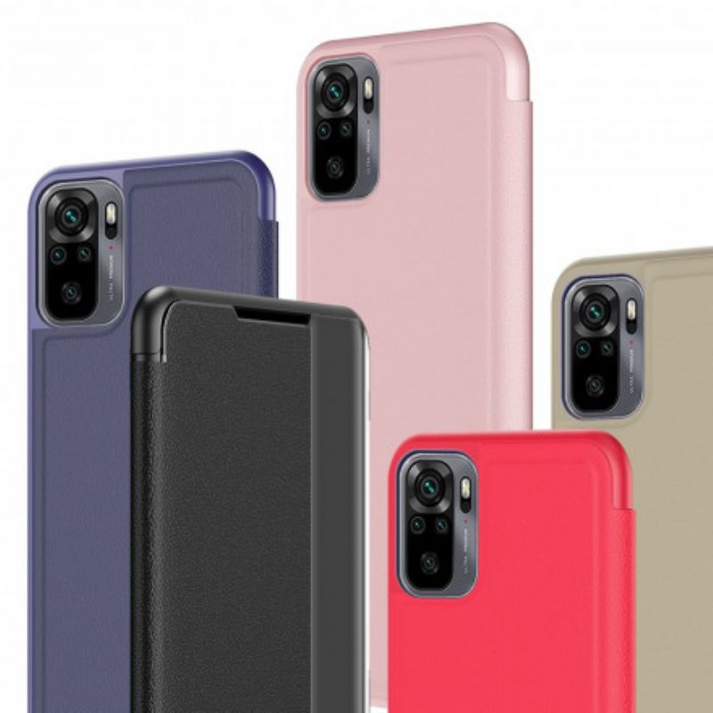 Cover Xiaomi Redmi Note 10 / 10S Premium Imiteret Læder