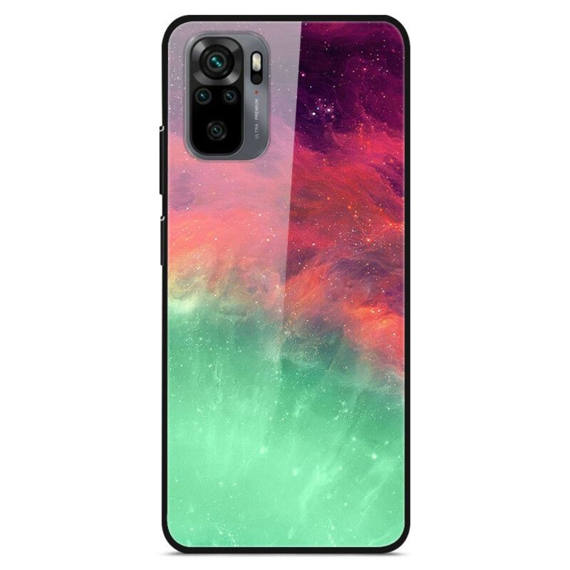 Cover Xiaomi Redmi Note 10 / 10S Premum Farver Hærdet Glas