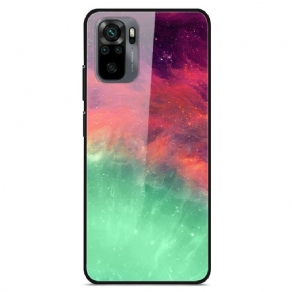 Cover Xiaomi Redmi Note 10 / 10S Premum Farver Hærdet Glas