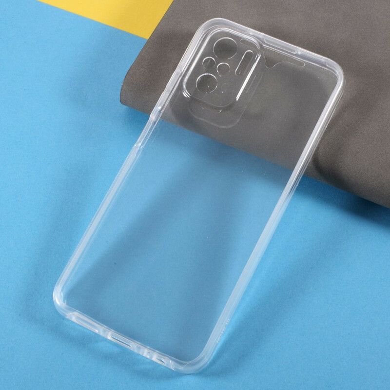 Cover Xiaomi Redmi Note 10 / 10S Transparent Forside Bagside