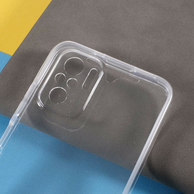 Cover Xiaomi Redmi Note 10 / 10S Transparent Forside Bagside