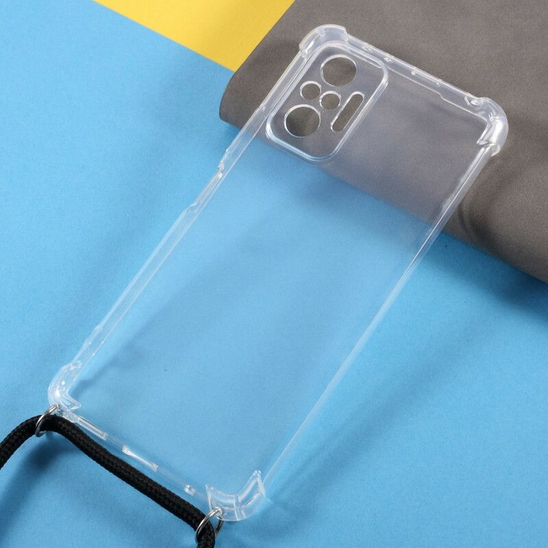 Cover Xiaomi Redmi Note 10 / 10S Transparent Med Ledning