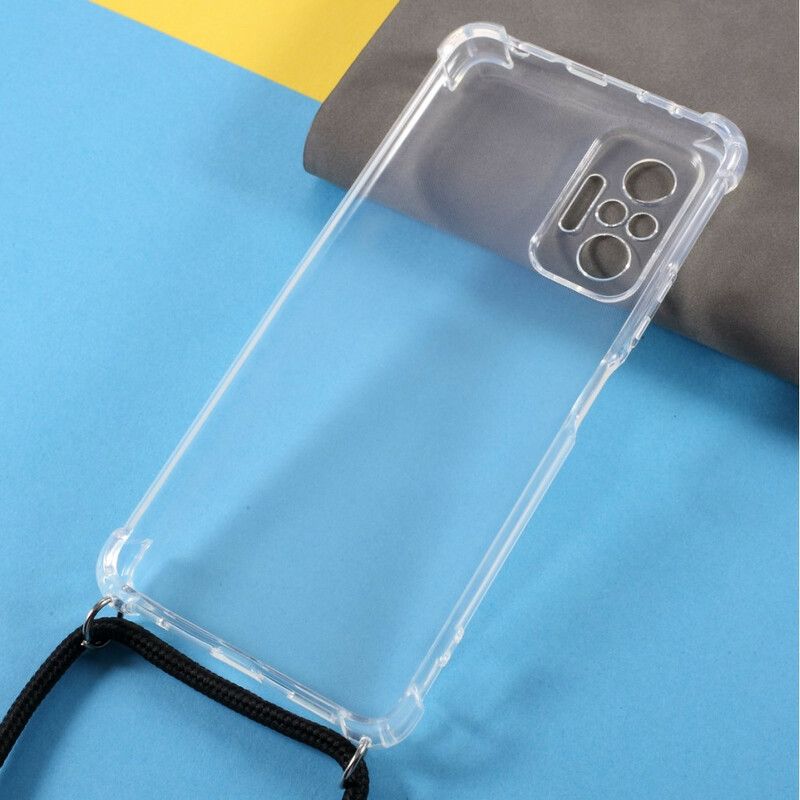 Cover Xiaomi Redmi Note 10 / 10S Transparent Med Ledning