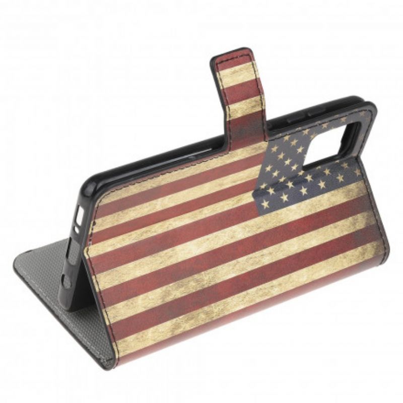 Flip Cover Xiaomi Redmi Note 10 / 10S Amerikansk Flag