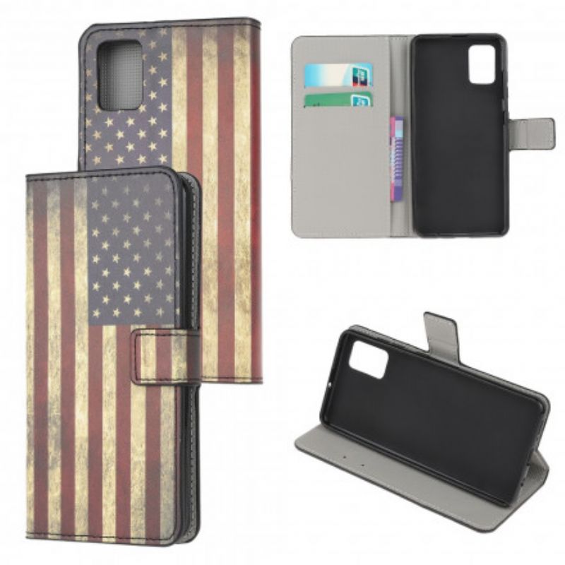 Flip Cover Xiaomi Redmi Note 10 / 10S Amerikansk Flag